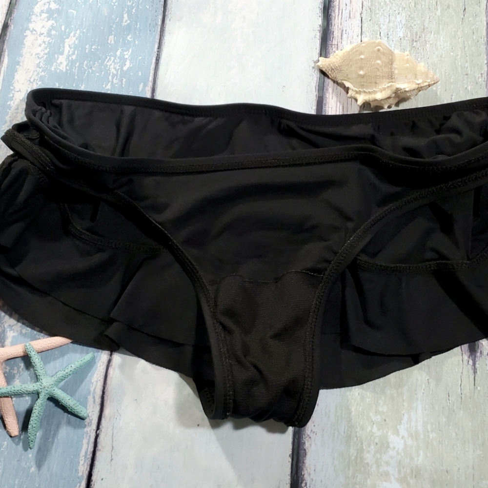 SOLD ECO SWIM Swimsuit Bikini Bottom Sz 12 black - Picture 5 of 8